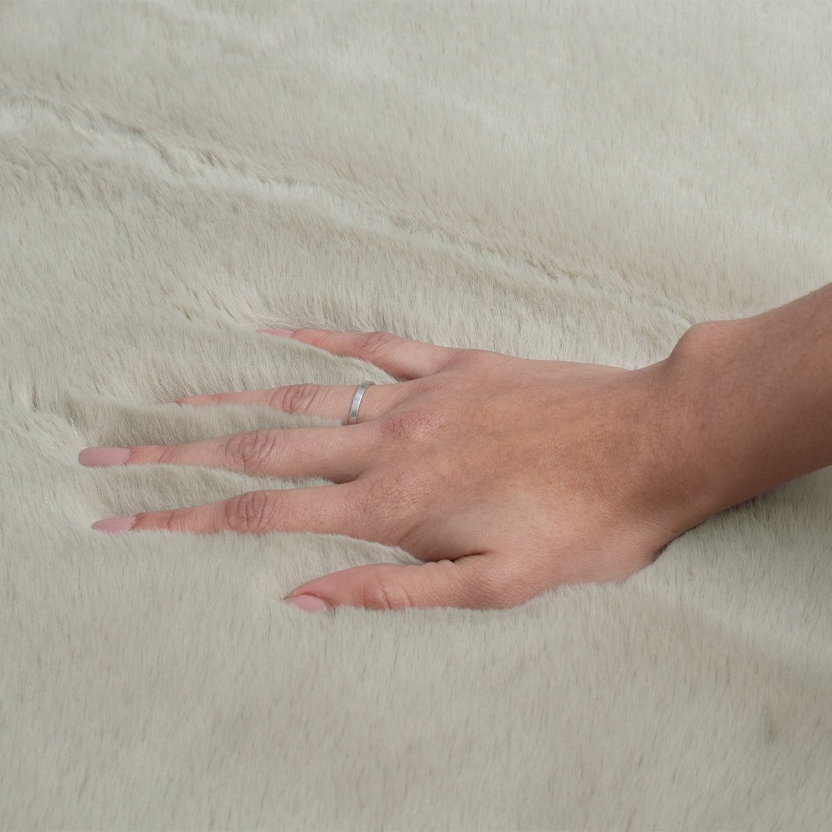 Tapete Antiderrapante 50 x 70 cm Fluffy Appel Home - Hortelã