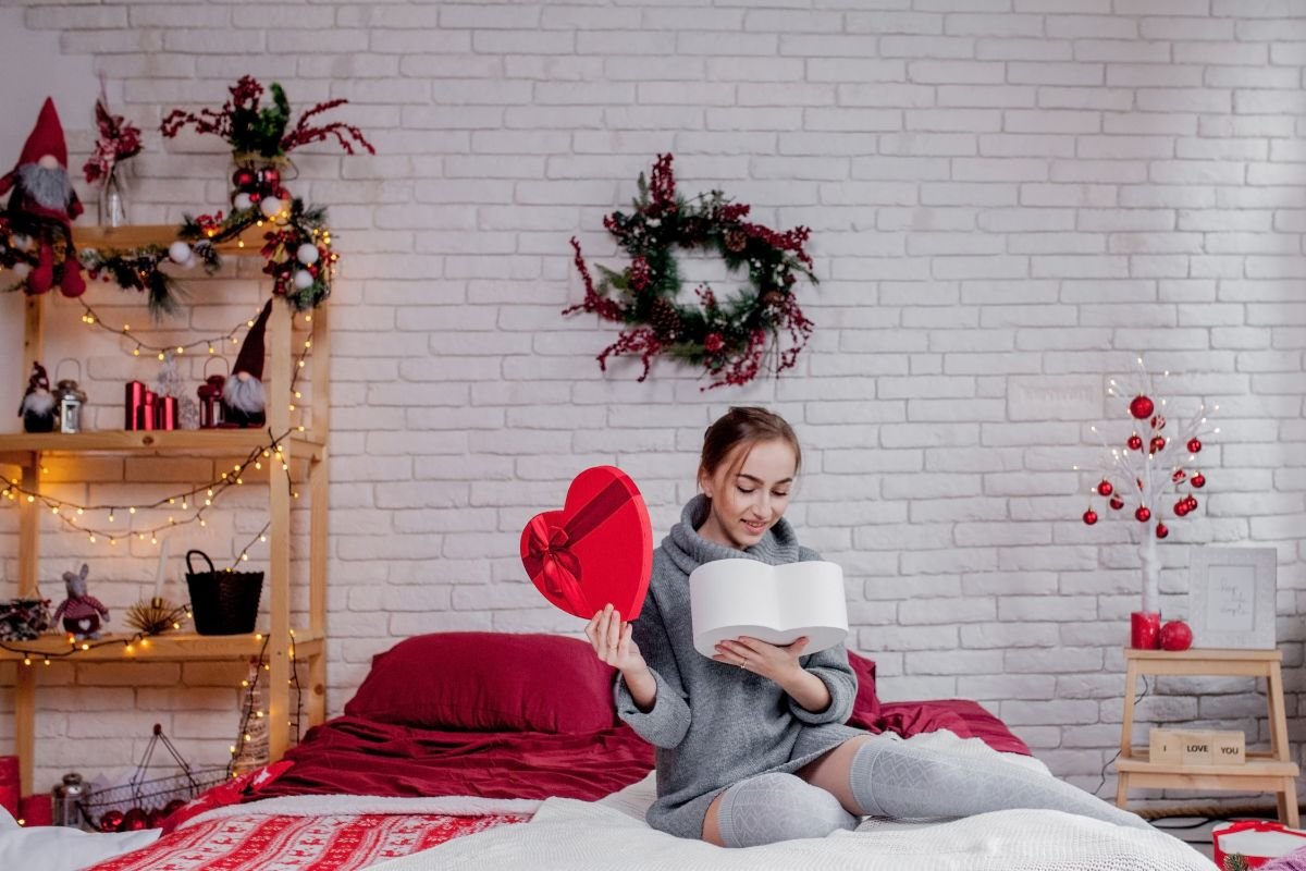 quarto com decoracao natalina