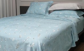 roupas de cama feitas com tecido de algodão