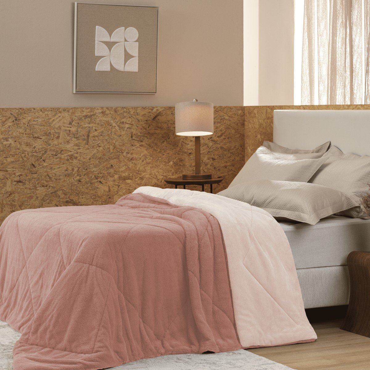 Coberdrom Microfibra King Dupla Face Peles Toccare Appel Home