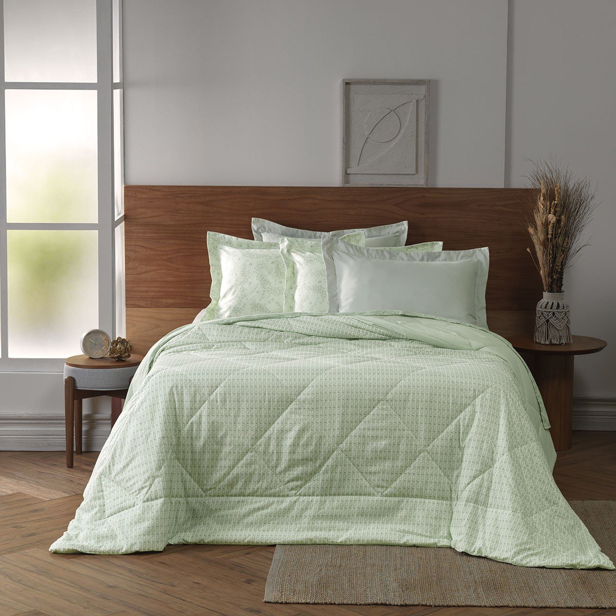 Edredom Solteiro Plush Flannel Confort Appel Home Orquidea