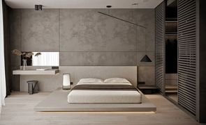 quarto minimalista masculino