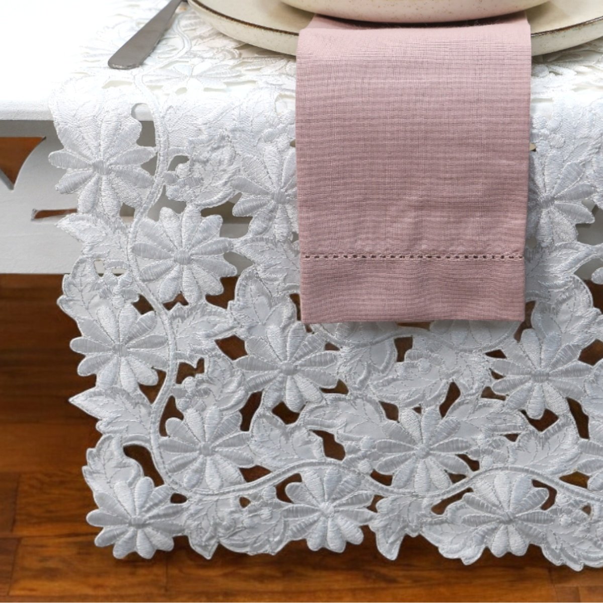 Detalhes do Trilho de Mesa Requinte