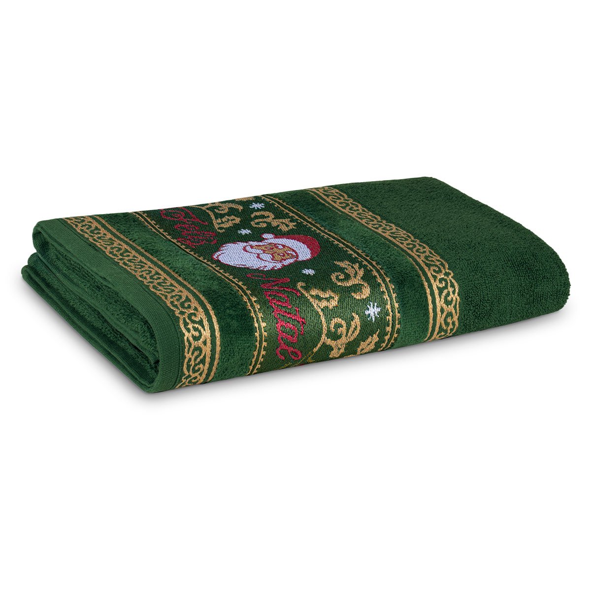 Barra tem&aacute;tica natalina em jacquard