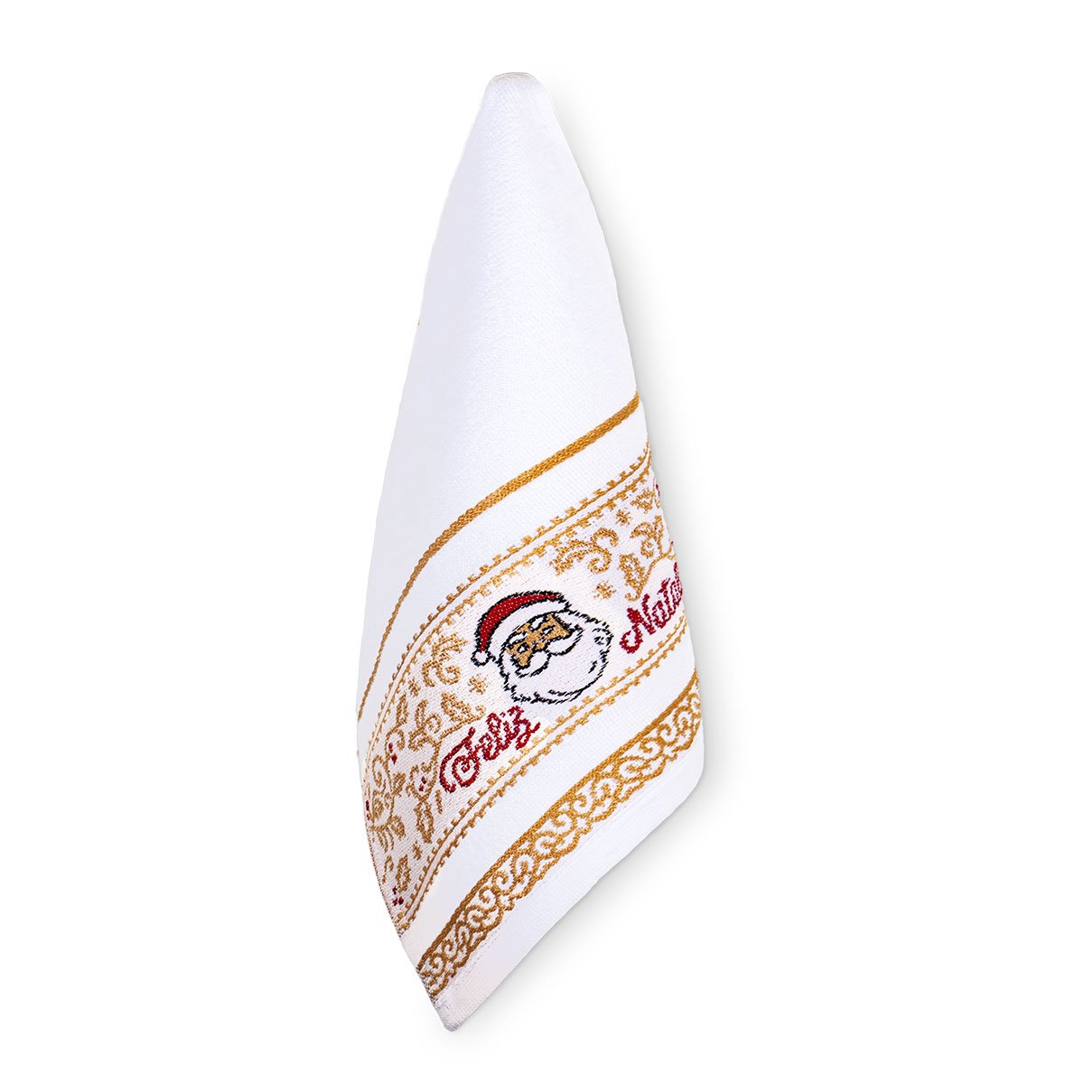 Barra tem&aacute;tica natalina em jacquard