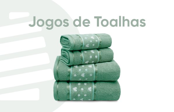 jogo de toalhas