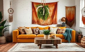 a cozy well lit boho chic living room with a mix of natural textures and earthy tones in the 1024x563 a cozy well lit boho chic living room with a mix of natural textures and earthy tones in the 1024x563
