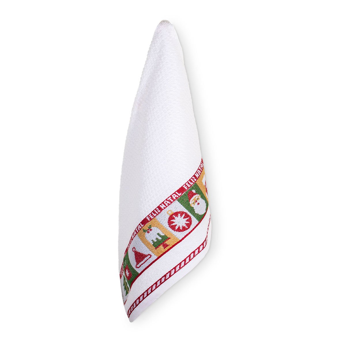 Barra em jacquard com felpa trabalhada